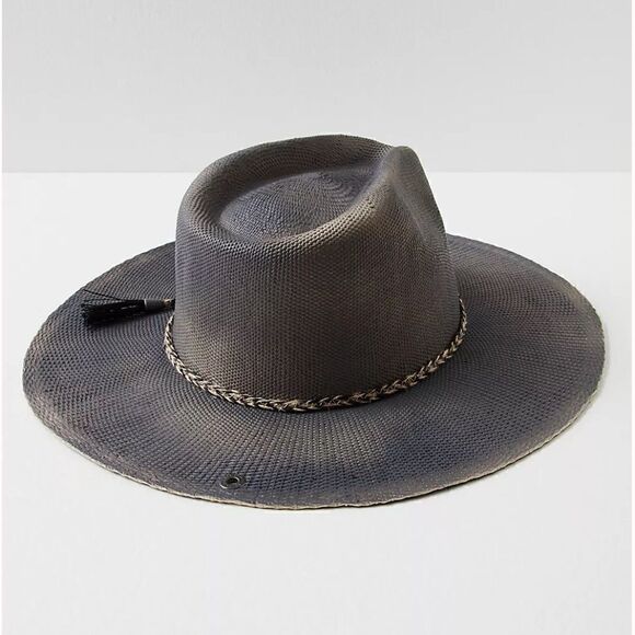 Free People x Peter Grimm Levon Distressed Straw Hat